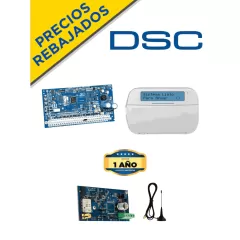 DSC--DSC NEO-LCD-LE4050M ACTUALIZACION- Kit Neo 32 Zonas Panel HS2032 / Teclado Alfanumérico HS2LCDN/ Comunicador LE4050m con 1 año de servicio-