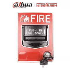 DAHUA--DAHUA WISUALARM DHI-HY-C124 - Estación manual con doble acción convencional, 2 Hilos, Certificado CE, 9-28V CD, Fácil instalación-