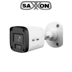 DAHUA--SAXXON SUA-HAC-B20P-0280B- Cámara Tipo Bala de 2 Megapíxeles & 1080P/ Lente de 2.8 mm Apertura de Hasta 100°/ Iluminación IR de Hasta 20m/ Para Exterior IP67/Material Plástico de Alta Duración/Funcionamiento en Modos CVI & AHD & TVI-
