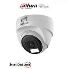 DAHUA--DAHUA DH-HAC-T1A51N-U-IL-A- Cámara Domo 5 MP Serie Cooper/ Lente 2.8 mm Apertura Hasta 106°/ Iluminación Dual Inteligente/ Micrófono Incorporado/ Iluminación Hasta 25Mts IR + 20Mts Luz Calida/ Plástico/ Ideal para Interior/-