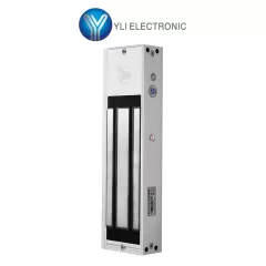 YLI ELECTRONIC--YLI YM750NTLED - Cerradura Magnética 750 kg o 1500 Lb de Fuerza de Sujeción / Indicador Led / Uso Interior / Retardo de tiempo / Voltaje Dual 12v/24 VDC / Compatible con Soporte MBK750ZL-