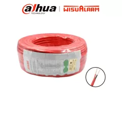 DAHUA--DAHUA WISUALARM 2X16AWG-U- Bobina de 305 metros de cable sin blindaje para alarma de Incendio, Listado por UL, Revestimiento de PVC UL105 °C de alta resistencia al fuego, Fabricado con aislamiento de cloruro de polivinilo UL105 °C altamente ignífugo-