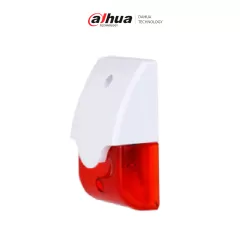 DAHUA--DAHUA DHI-ARA11 - Sirena interior con Estrobo Rojo /Alarmas sonoras activadas por alta presión sonora/ Luz de alarma giratoria interior/ Fabricado con plásticos respetuosos con el medio ambiente. -