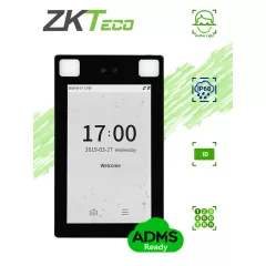 ZKTECO--ZKTECO ProFace X- Terminal de Control de Acceso con Reconocimiento Facial/ para Exterior de -30° hasta 60°/ 30,000 Rostros/ 50,000 Tarjetas RFID 125 Khz/ 8 Pulgadas/ IP68/ IK04/ Serie Visible Light-