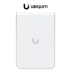 UBIQUITI--UBIQUITI U6-IW - Punto de Acceso para pared WiFi 6/ Frecuencia de operación 2.4GHz y 5GHz/ Capacidad de transmisión de hasta 5.3Gbps/ 4 Puertos secundarios RJ-45-