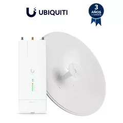 UBIQUITI--Ubiquiti AF-5XHD-30-S45 - Kit AirFiber con Radio AF-5XHD y Antena AirFiber de 30 dBi Slam-45 ideal para enlaces PTP de clase carrier BACKHAUL con hasta 500 Mbps Full Duplex en banda libre de 5.8 GHz.-
