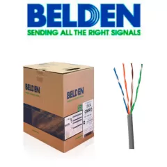 BELDEN--BELDEN 1583A008U1000 - Cable UTP / 4 Pares / Categoria 5E / 24 AWG / 305 Metros / 100% Cobre / Color gris/-