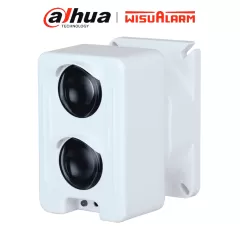 DAHUA--DAHUA WISUALARM DH-YJ104 - Detector de Haz de Luz con Alcance de 5 a 100 metros y Sensibilidad de 1.8 dB, 24V DC (36V A 18V), Diseñado principalmente para detectar humo,-