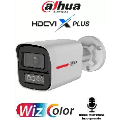 DAHUA--DAHUA DH-HAC-HFW1249XN-A-PRO -Cámara Bullet HDCVI 2MP WizColor/HDCVI X PLUS/ Video 24 Horas a Color/ Corrección de Distorsión de Imagen mediante IA/ Iluminador Inteligente/Hasta 50m de Dist de Ilumin/Doble Mic Incorp/ Campo de Visión de Hasta101°-