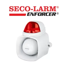 SECO-LARM--Seco-Larm SH816SSMQR- Sirena con estrobo , grabación de audios y con opción de uso de voceo-
