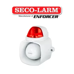 SECO-LARM--Seco-Larm SH816SSMQR- Sirena con estrobo , grabación de audios y con ópción de uso de voceo-