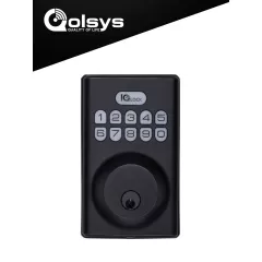 QOLSYS--QOLSYS IQDLK-PGK-ORB Cerradura con botón pulsador - Cerradura Inteligente PowerG, color Bronce Aceitado (OIL-RUBBED BRONZE) #IQ-