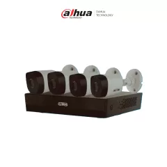 SAXXON--SAXXON SUA-KIT/XVR1E04-I/4-B10P-0280B - Kit de 4 Canales HDCVI/ Cámaras B10P de 1MP 720P/ Lente de 2.8mm Con Apertura de Hasta 100°/ Grabador de 4 Canales con Detección de Movimiento Inteligente/ Entradas y Salidas de Audio/-