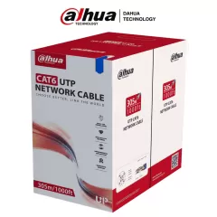 DAHUA--DAHUA PFM920I-6UN-C - Bobina de Cable UTP Cat 6 100% Cobre/ Color Azul/ Uso Interior/ 305 Metros/ Ideal para Redes y Video/ Certificado CPR Eca/ Estandares: Q/DXJ 067-2019,EN50575-2014/ Cumple con: IEC 60332-1-2/-