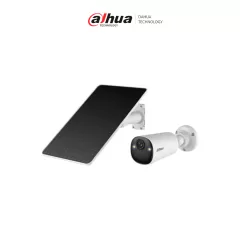 DAHUA--DAHUA DH-KIT/BF4CP-4G-XL/M0508- Kit cámara bullet 4G con panel solar con batería incluida/ 4 Megapíxeles/AOV (Always-On Video)/ 122.5°/ Alarma de Luz y Sonido/ Audio Bidireccional/ Detección de humanos y vehículos/Ranura para Micro SD/ IP66/-