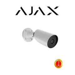 AJAX--Ajax BulletCam (8 Mp/2.8 mm) - Camara IP Bullet 8 Megapixeles con IA y Micrófono/ H.265/ 20 Fps/ Lente de 2.8mm/ Angulo de 100°-110°/ IR DE 35 Mts/ IP65/ PoE/ WDR/HDR. Color Blanco-