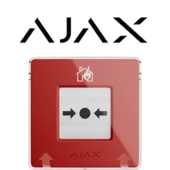 AJAX--AJAX Manual CallPoint (Red) - Estación manual inalámbrica reajustable con escenarios programables. Versión de color rojo.-