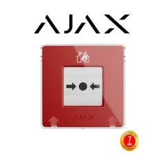 AJAX--AJAX Manual CallPoint (Red) - Estación manual inalámbrica reajustable con escenarios programables. Versión de color rojo.-