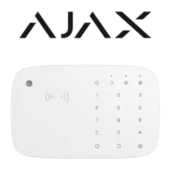 AJAX--AJAX KeyPad Combi (9NA) - Teclado táctil inalámbrico con sirena incluida y lector DESFire.-