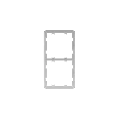 AJAX--AJAX Frame (2 seats) - Marco para instalación de LightSwitch de 2 espacios.-