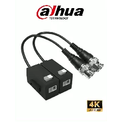 DAHUA--DAHUA DH-PFM800-N - Par de transceptores pasivos HDCVI 4K / 1 canal de transmisión de video / 720P hasta 400m (1312.34ft) 1080Phasta 250m(820.21ft) / UTP CAT 5E & CAT6 / Anti intertferencia hasta 60db / Compatible con formatos HDCVI, AHD, TVI y CVBS-