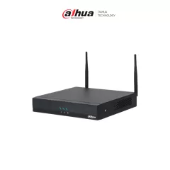 DAHUA--DAHUA DHI-NVR2104HC-W - NVR WiFi de 16 MP/ 4 Canales IP/ H.265/ Salidas HDMI &VGA/ 1 Bahía de Disco Duro/ 1 E&S de Audio/ Onvif/ Emparejamiento Automático con IPC WiFi de Dahua/ SMD Plus/ Protección perimetral-