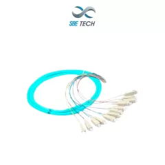 SBE TECH--SBE TECH SBE-PIGSC2M50M46PC - Juego de Pigtail SC multimodo 50/125 µm, de 2 metros, en paquete de 6 unidades-