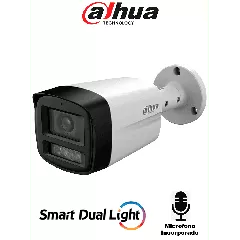 DAHUA--DAHUA DH-HAC-HFW1801TLMN-IL-A-S3- Cámara Bullet 4k/ Iluminador Dual Inteligente / Lente de 2.8 mm/ 106 Grados de Apertura/ Microfono Integrado/-