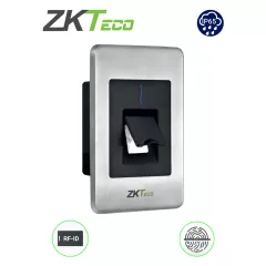 ZKTECO--ZKTECO FR1500S - Lector Esclavo De Huella BIO ID Tarjetas ID 125 Khz / IP65 / RS485 y Led Indicador de Estado / Compatible con Paneles InBio (no incluye fuente / se energiza desde el panel)-