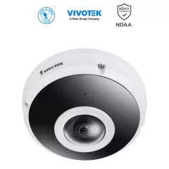 VIVOTEK--VIVOTEK FE9382-EHV-v2 - Cámara IP fisheye exterior 6 MP, panorámica 360º, Smart IR II 20m, Deep Search, WDR Pro, Smart VCA, Stream III, micrófono integrado, ciberseguridad Trend Micro, IP66/IK10/Nema4X, SNV, NDAA, ONVIF-