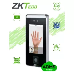 ZKTECO--ZKTECO SPEEDFACEV5LQR - Control de Acceso Facial / 6000 Rostros / 10,000 Tarjetas ID 125 Khz / QR / Contraseñas / 200,000 Registros / Reconocimiento en 0.35 s / Algoritmo Anti-spoofing / TCP/IP / WIEGAND / RS-485 /-