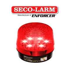 SECO-LARM--Seco-Larm SL1301EAQR - Luz Estroboscópica LED Alámbrica, de 9 a 15 VDC, Roja Compatible IHORN / RISCO / DSC / BOSCH-