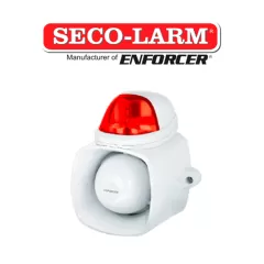 SECO-LARM--Seco-Larm SH816SSQR- Sirena con estrobo con opción para uso de voceo-