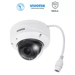 VIVOTEK--VIVOTEK FD9383-HTV - Cámara IP Domo exterior 5 MP, Lente Varifocal Remoto 2.8-12mm, Smart VCA, Deep Search, Smart IR 30 mts, WDR Pro, Visión SNV, Ciberseguridad Trend Micro, Micrófono Integrado, Protección IP66, IK10, ONVIF, NDAA-