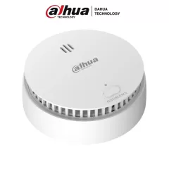DAHUA--DAHUA DHI-HY-SA21A-W2 - Detector de humo inalámbrico, Sensor fotoeléctrico de doble cámara, Sirena de 85dB, Botón de prueba y silenciar, LED indicador, App DMSS, Frecuencia 433 MHz, Tecnología: AirShield, Compatible con HUB 1.0 y HUB 2.0-