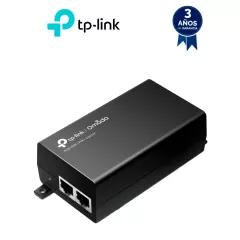 TP-LINK--TP-LINK -TL-POE160S - Inyector PoE+/ 2 puertos Gigabit Ethernet/ Suministro de Hasta 30W/ Cumple con estándar PoE IEEE802.3 AF & AT/ Instalación Plug and Play-