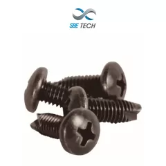 SBE TECH--SBE TECH - SBE-JTACERO6MM JUEGO DE TORNILLOS DE 6MM CAB GOTA PAVONADO UNICAMENTE P/RACK DE ACERO (50 PZAS) PARA RACK NUEVA LINEA-