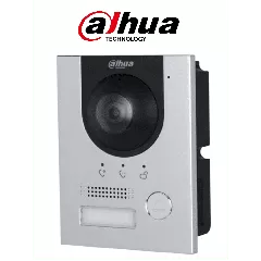 DAHUA--Dahua DHI-VTO2201F-P-S2 Frente de calle IP 2MP/ IK 07/ IP 65/ Control de Cerradura/ Aluminio/ Compatible con App DMSS/ Apertura remota/ Alimentación a 12V /-