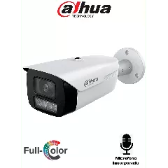 DAHUA--DAHUA d - Cámara Bullet Full Color 5 MP/ Lente de 3.6 mm y Micrófono Integrado/ Visión Nocturna Hasta 50 mts/ WDR Real de 120 dB y Color 24 Horas/ IP67/ Tecnología Starlight-