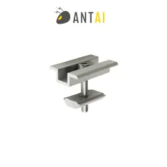 ANTAI--Abrazadera media 30 a 35 mm - Middle Clamp 30 a 35mm - Aluminio anodizado de alta resistencia - ANTAI SOLAR-