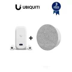 UniFi--UBIQUITI KIT UVC-AI-THETA + UVC-AI-THETA-AUDIO - Kit de videovigilancia que integra cámara modular y módulo de audio para captura de video y sonido en interiores. Diseño discreto, analítica inteligente y gestión centralizada mediante UniFi Protect.-