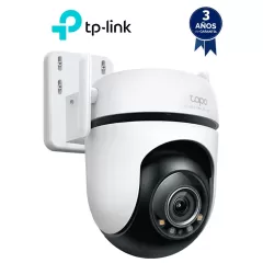 TP-LINK--TP-LINK - Tapo C520WS - Cámara Wi-Fi, PT 360º de seguridad para exteriores, 4MP (2560 x 1440 px), audio bidireccional, Detección de movimiento, Detección de personas, de mascotas, y vehículos, Detección de cruce de línea, Compatible con Alexa y Google-