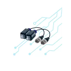 UTEPO UTP101PHD - Par de transceptores pasivos 4k (Video Baluns) 8MP con alcance de 4k hasta 160 metros en CVI, 4 megapíxeles hasta 200 metros, y 1080p hasta 250 metros. Incluyen 2 terminales Push para fácil conexión