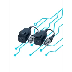 UTEPO UTP101PHD6 - Par de Transceptores Pasivos 4K (Video Baluns), Botón Push Superior, Empalmes Ordenados, 4K hasta 150m, 4MP a 200m, 1080p hasta 250m, Soporta HDCVI/HDTVI/AHD/CVBS