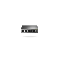 TP-LINK TL-SF1005P - Switch PoE No Administrable/ 5 Puertos Fast Ethernet/ 4 Puertos PoE AF/ Suministro PoE Hasta 58W/ Modo Extendido hasta 250m de Conexión
