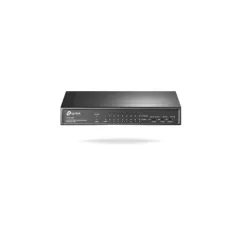 TP-LINK TL-SF1009P - Switch PoE No Administrable/ 9 Puertos Fast Ethernet/ 8 Puertos PoE AF & AT/ Presupuesto PoE de hasta 65W/ Modo Extendido hasta 250m de Conexión