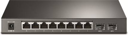 TP-LINK TL-SG2210P - Switch PoE JetStream SDN Administrable 8 puertos 10/100/1000 Mbps + 2 puertos SFP, 8 puertos PoE, 61W, administración centralizada OMADA SDN