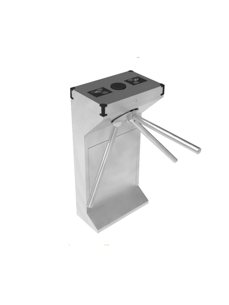 ZKTECO TS1000D - Torniquete Bidireccional / Acero SUS304  / 110V / 25 a 30 x Min / Carril 50 cm / Exterior Protegido / 1 millón de Ciclos / No cuenta con Lectores y Panel / Compatible Rostro, Palma, Huella, Tarjeta, QR