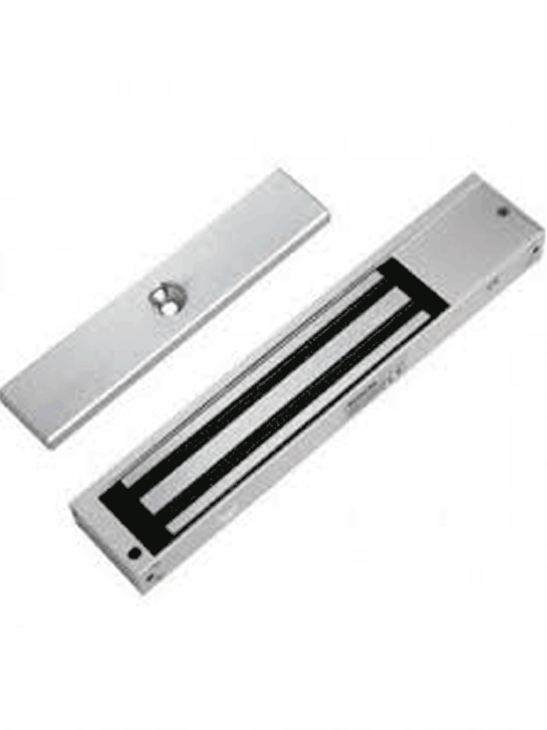 ZKTECO LM200LED - Contrachapa magnética con indicador LED de 200 Kg, alimentación a 12VDC para sistemas de control de acceso, compatible con puertas de madera, metal o vidrio