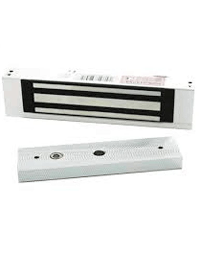 ZKTECO LM120 - Contrachapa magnética de 120 Kg, para puertas de madera, vidrio o metal, requiere alimentación a 12VDC y conexión NC desde su sistema de control de Acceso